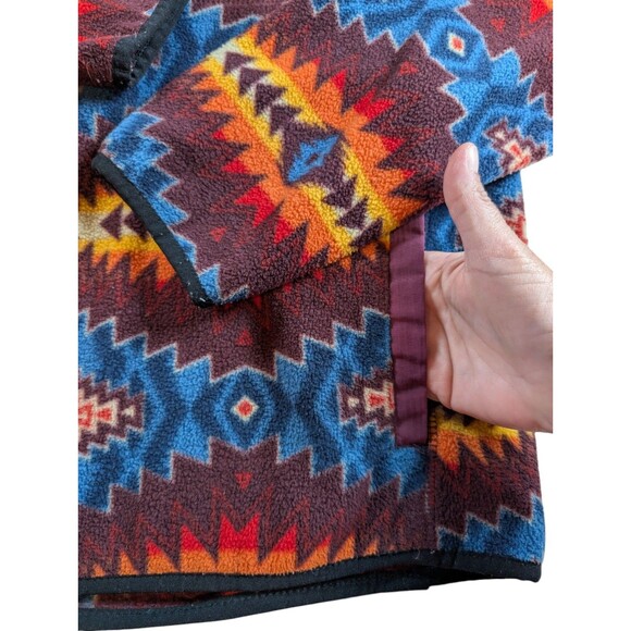 DRAVUS 1/4 Snap Fleece Aztec/Western Pullover Hoodie Men’s Size Small - Picture 7 of 8